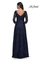 La Femme Evening Dress 30835 - Navy