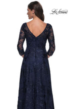 La Femme Evening Dress 30835 - Navy