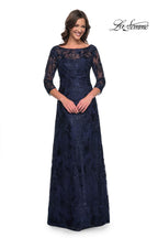 La Femme Evening Dress 30835 - Navy