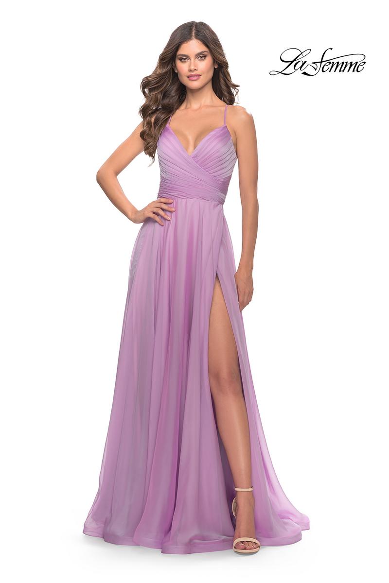 La Femme Dress 30840 - Lavender