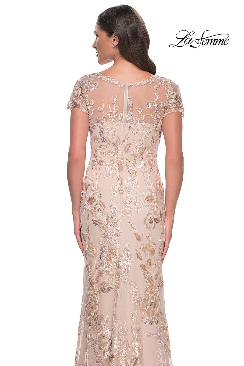 La Femme Evening Dress 30841 - Champagne