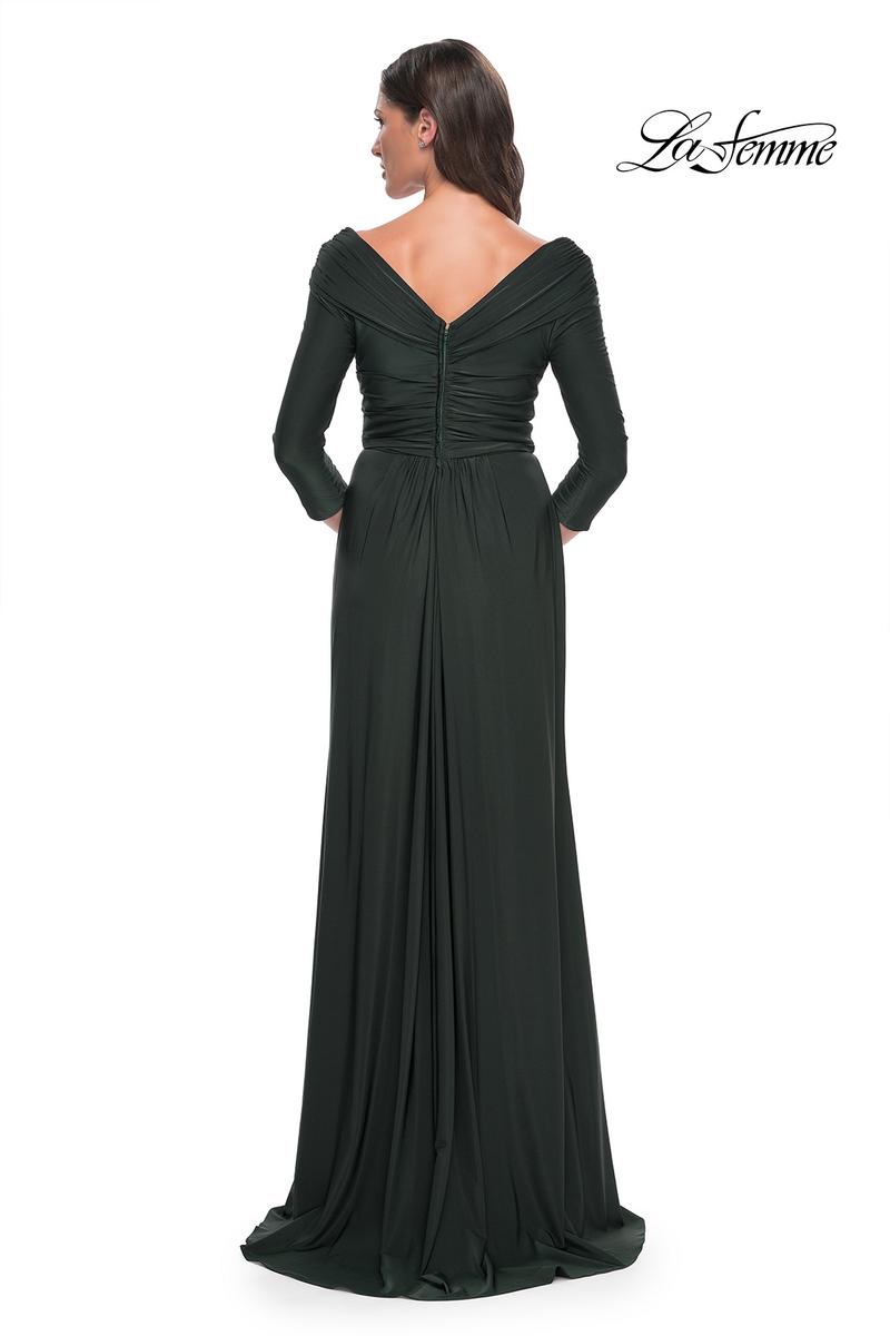 La Femme Evening Dress 30845 - Dark Emerald