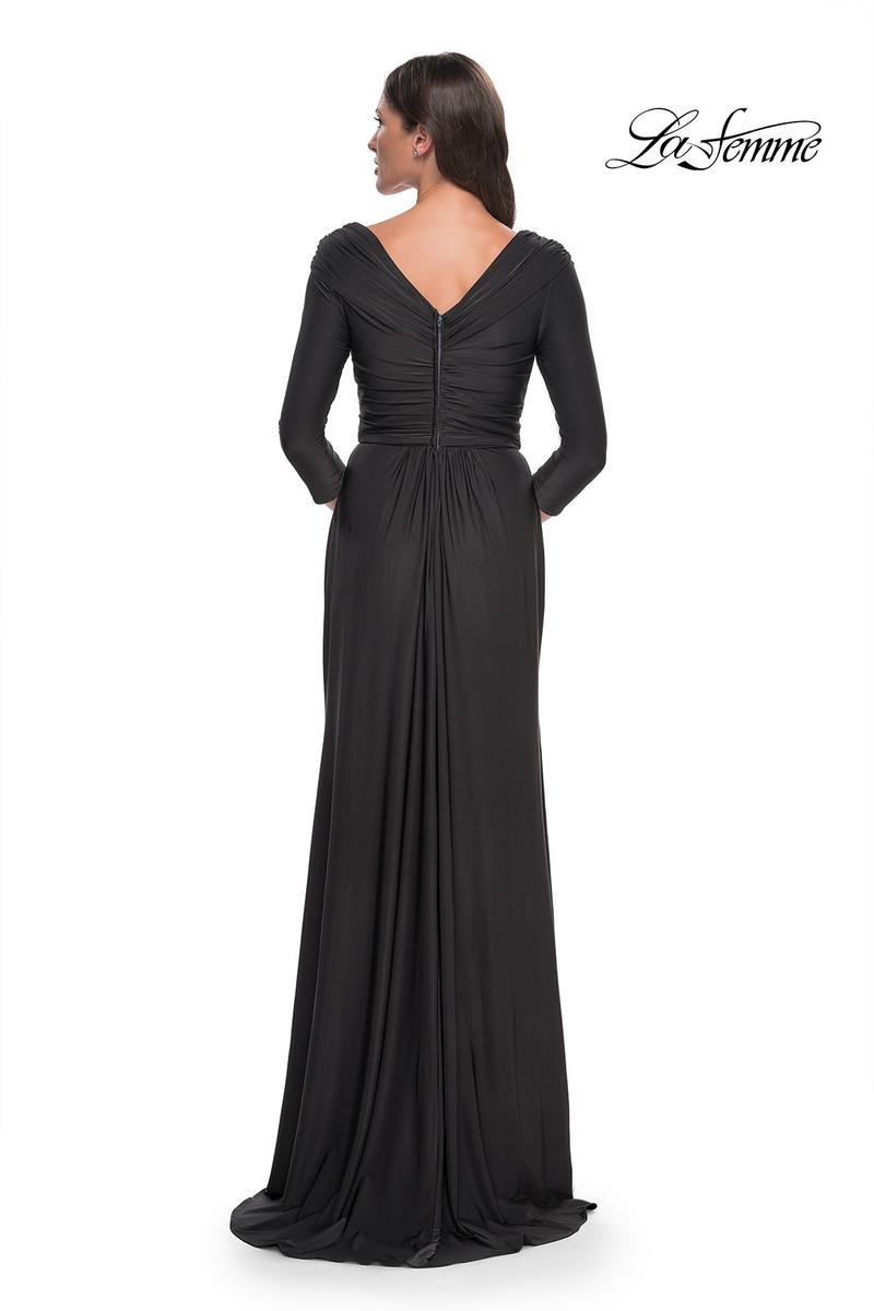 La Femme Evening Dress 30845 - Gunmetal