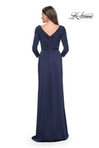 La Femme Evening Dress 30845 - Navy