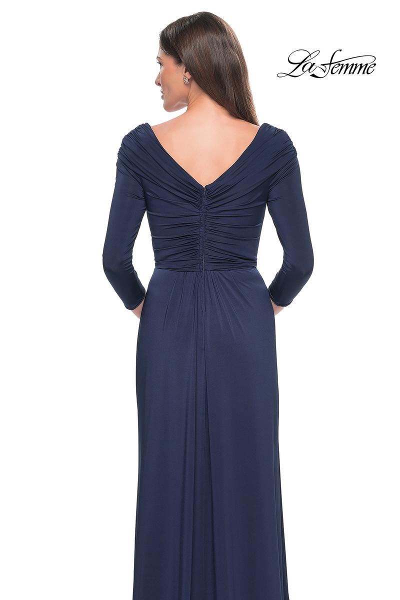 La Femme Evening Dress 30845 - Navy