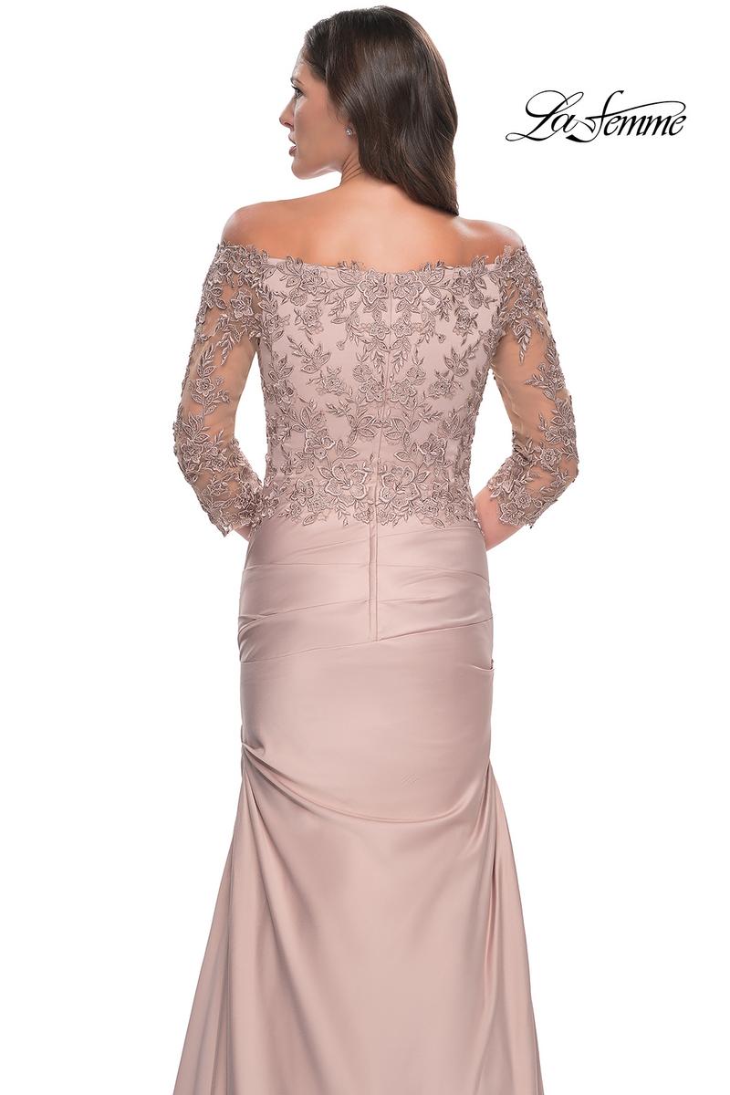 La Femme Evening Dress 30853 - Champagne