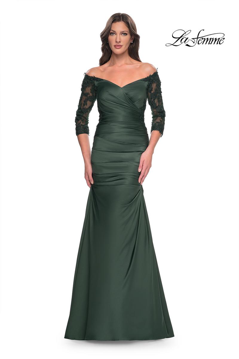 La Femme Evening Dress 30853 - Emerald