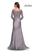 La Femme Evening Dress 30853 - Silver
