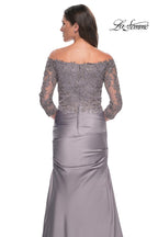 La Femme Evening Dress 30853 - Silver