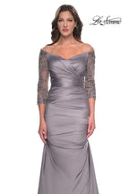 La Femme Evening Dress 30853 - Silver