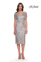 La Femme Evening Dress 30854 - Silver