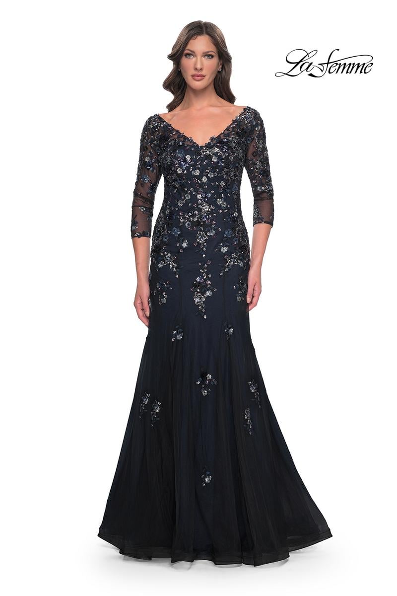 La Femme Mother of the Bride 30860 - Black/Navy