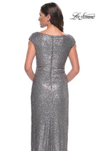 La Femme Evening Dress 30865 - Silver