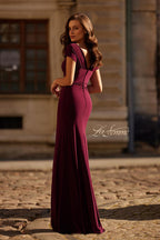 La Femme Evening Dress 30874 - Dark Berry