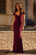 La Femme Evening Dress 30874 - Dark Berry