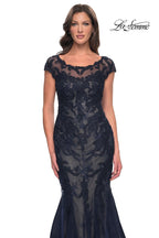 La Femme Evening Dress 30876 - Navy