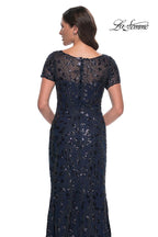 La Femme Evening Dress 30877 - Navy