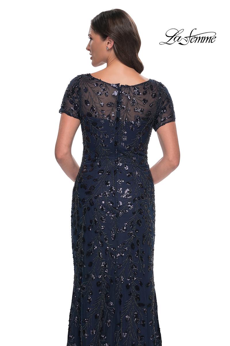 La Femme Evening Dress 30877 - Navy