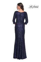La Femme Evening Dress 30879 - Navy