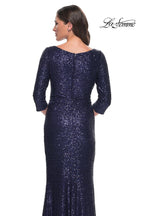 La Femme Evening Dress 30879 - Navy