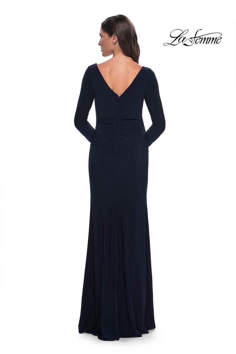 La Femme Evening Dress 30881 - Navy