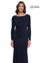 La Femme Evening Dress 30881 - Navy