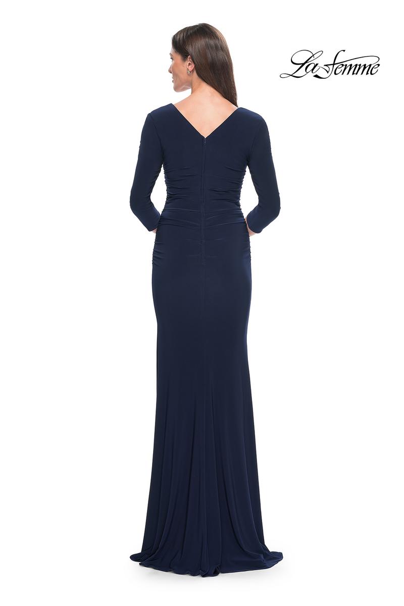 La Femme Evening Dress 30883 - Navy