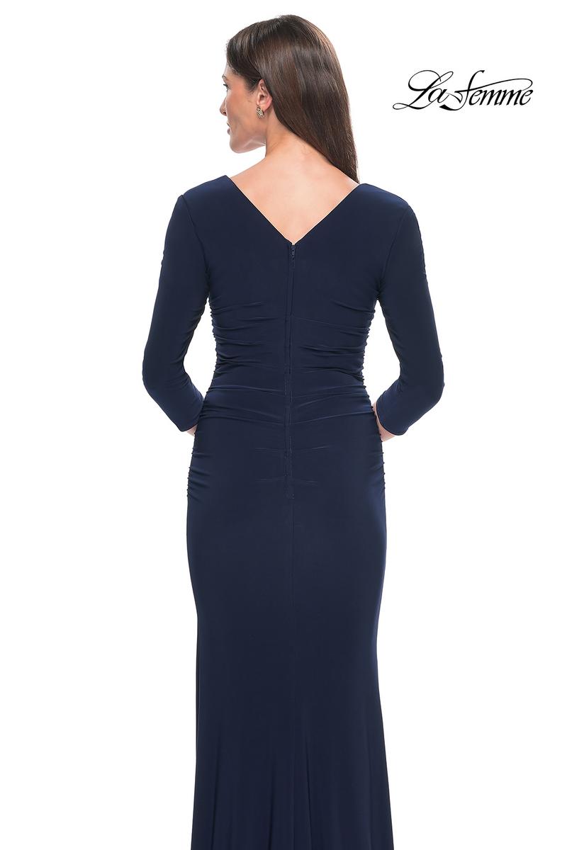 La Femme Evening Dress 30883 - Navy