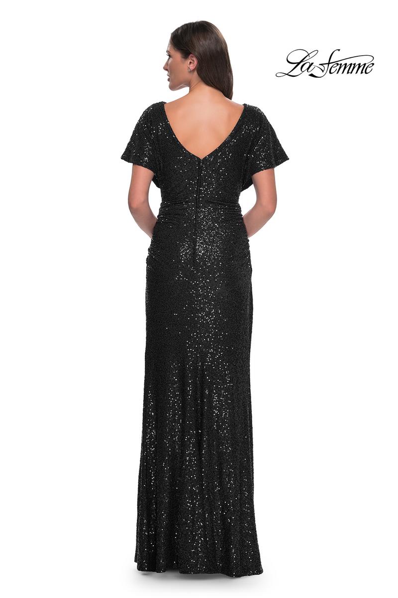 La Femme Evening Dress 30885 - Black