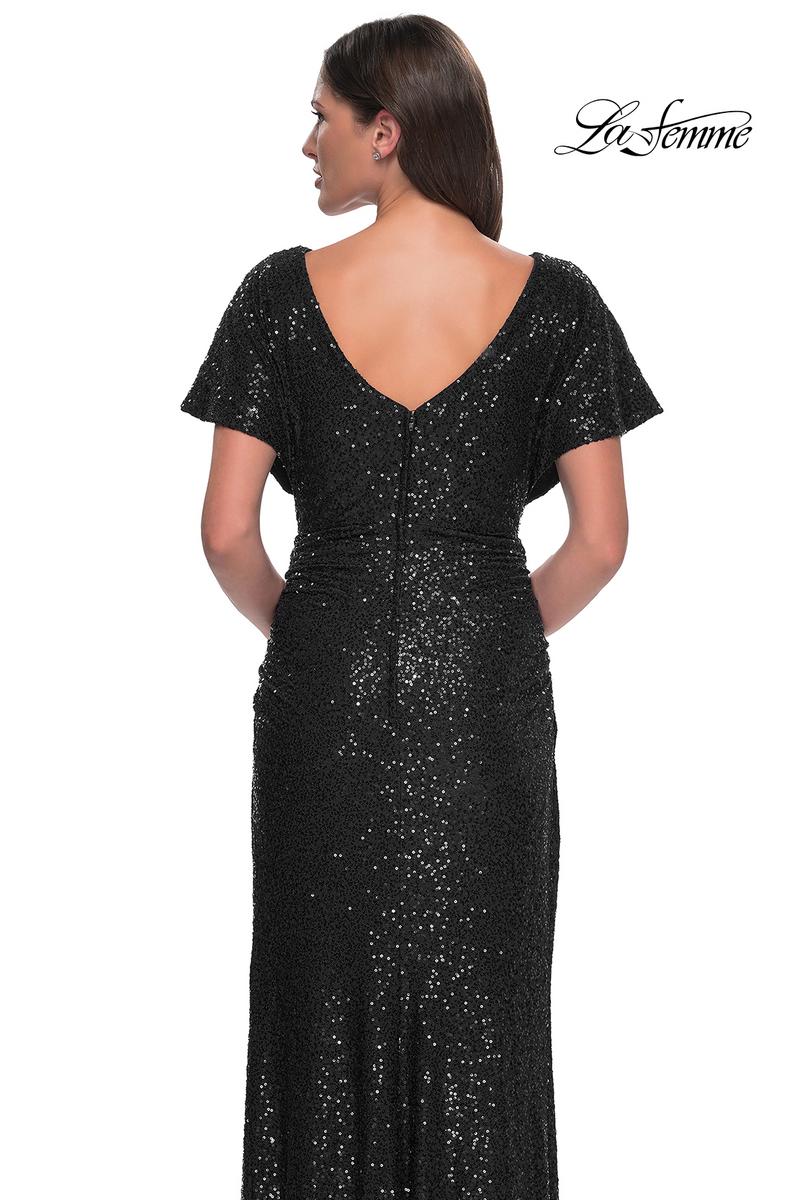 La Femme Evening Dress 30885 - Black