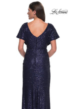 La Femme Evening Dress 30885 - Navy