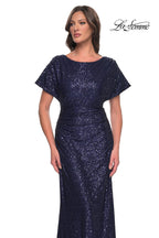 La Femme Evening Dress 30885 - Navy