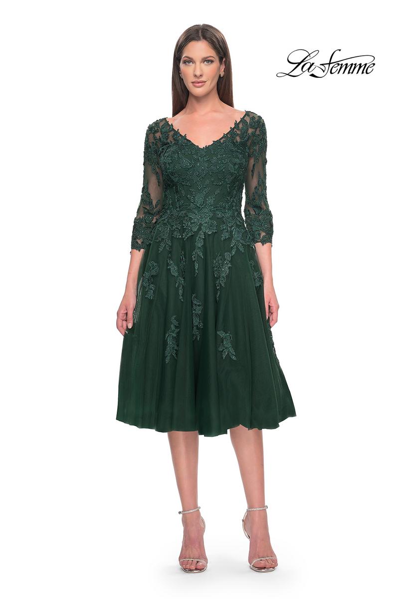 La Femme Evening Dress 30964 - Emerald
