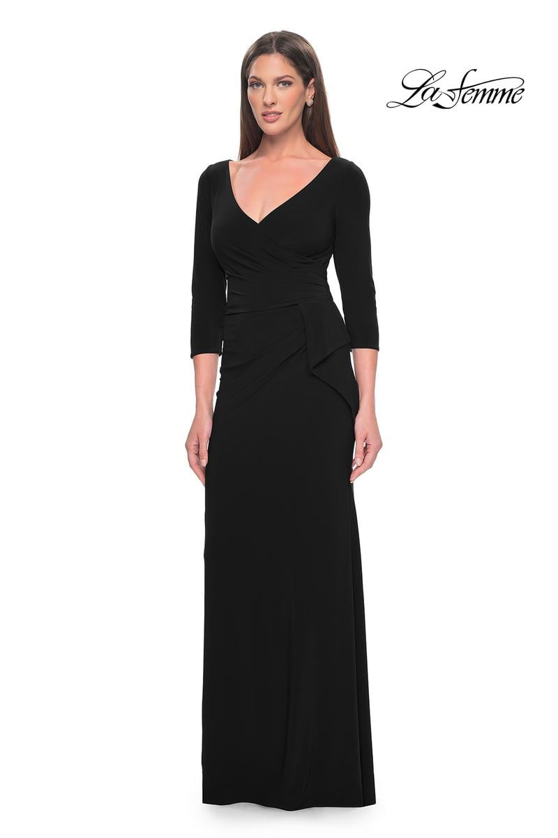 La Femme Evening Dress 30967 - Black