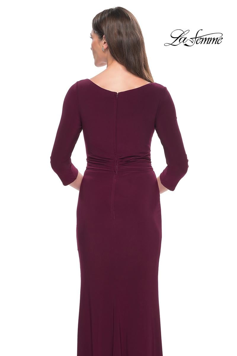 La Femme Evening Dress 30967 - Dark Berry