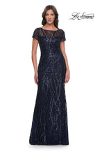 La Femme Evening Dress 31005 - Navy