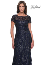 La Femme Evening Dress 31005 - Navy