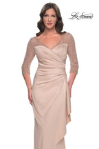 La Femme Evening Dress 31011 - Champagne