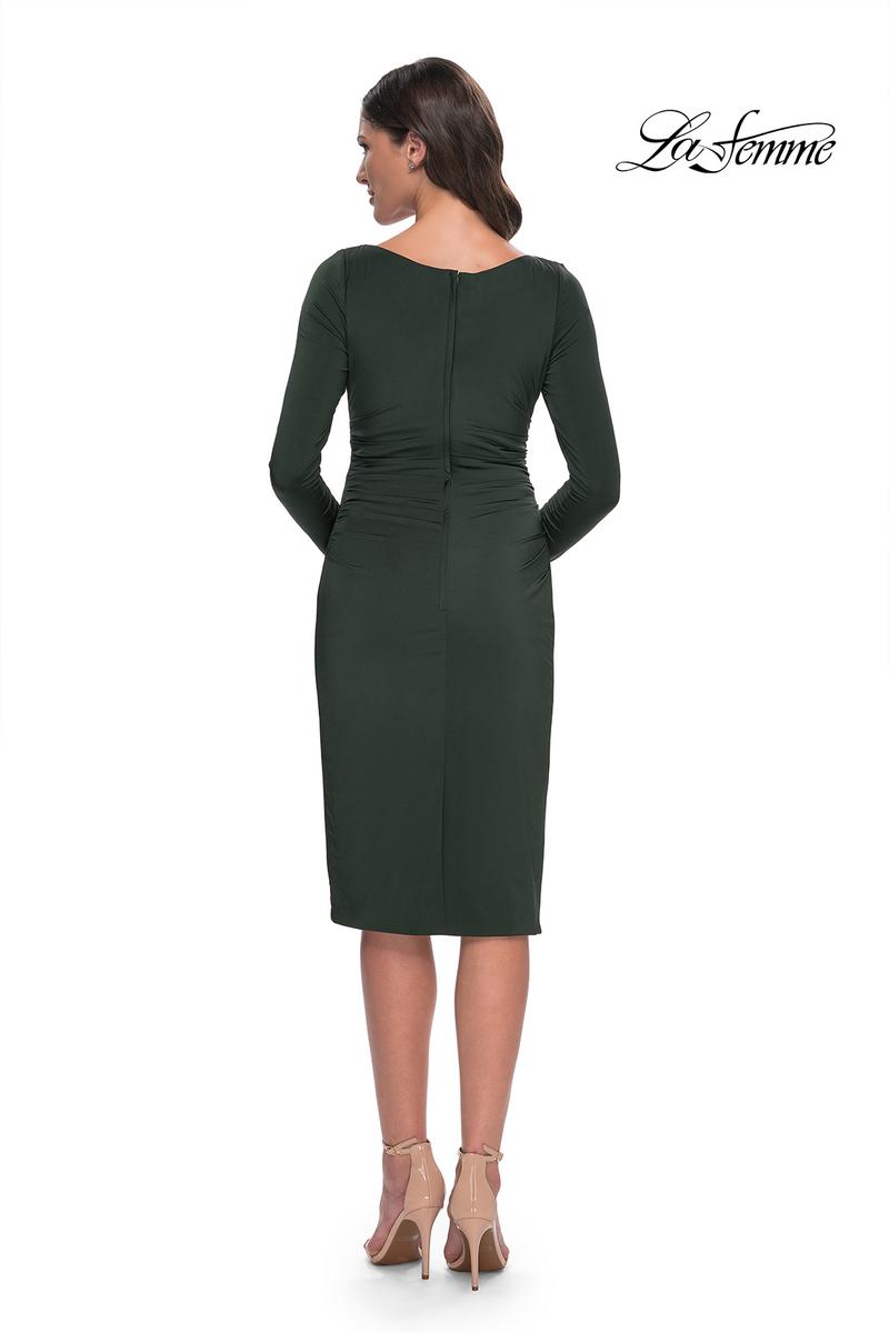 La Femme Evening Dress 31015 - Dark Emerald