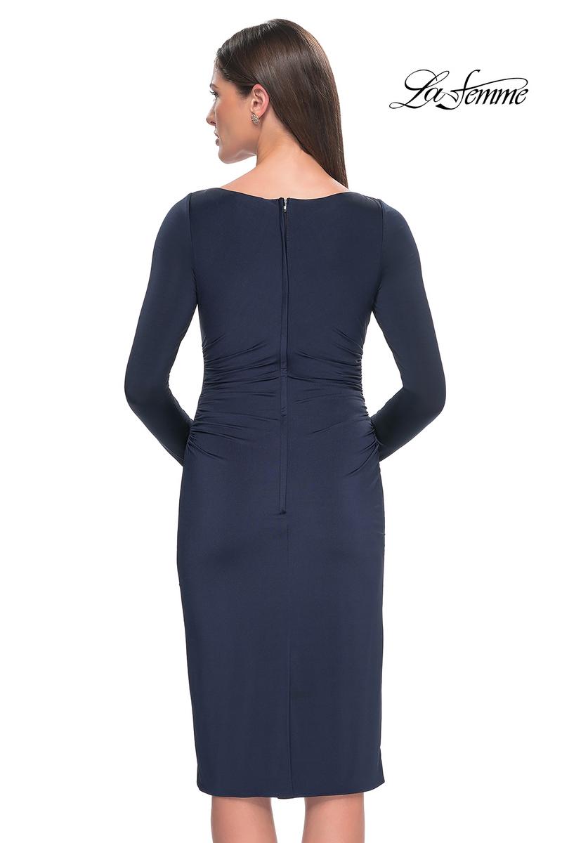 La Femme Evening Dress 31015 - Navy