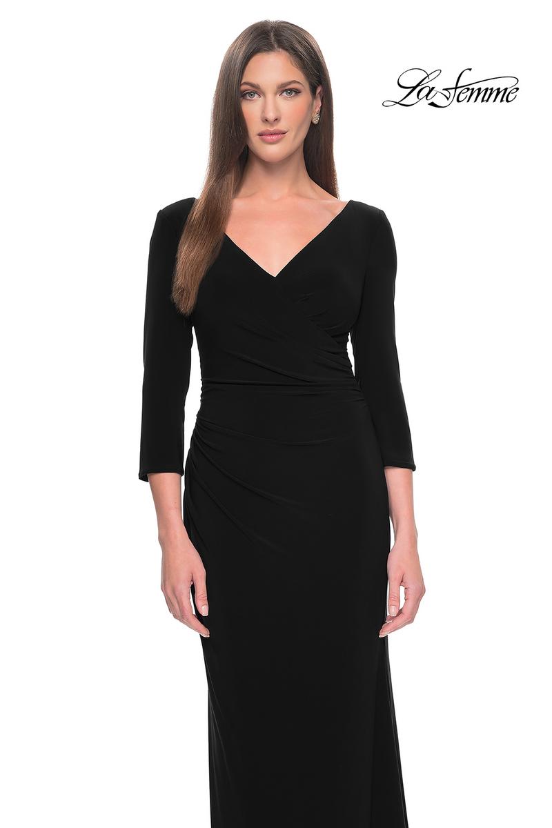 La Femme Evening Dress 31020 - Black