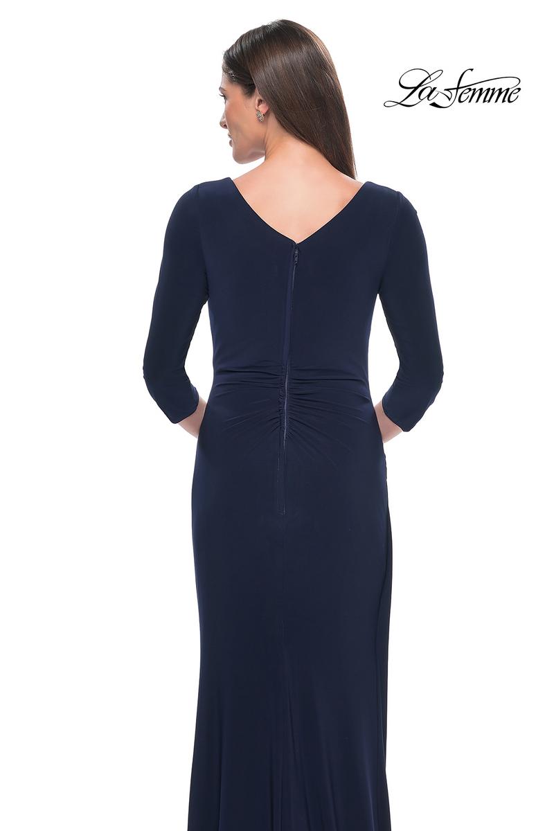 La Femme Evening Dress 31020 - Navy