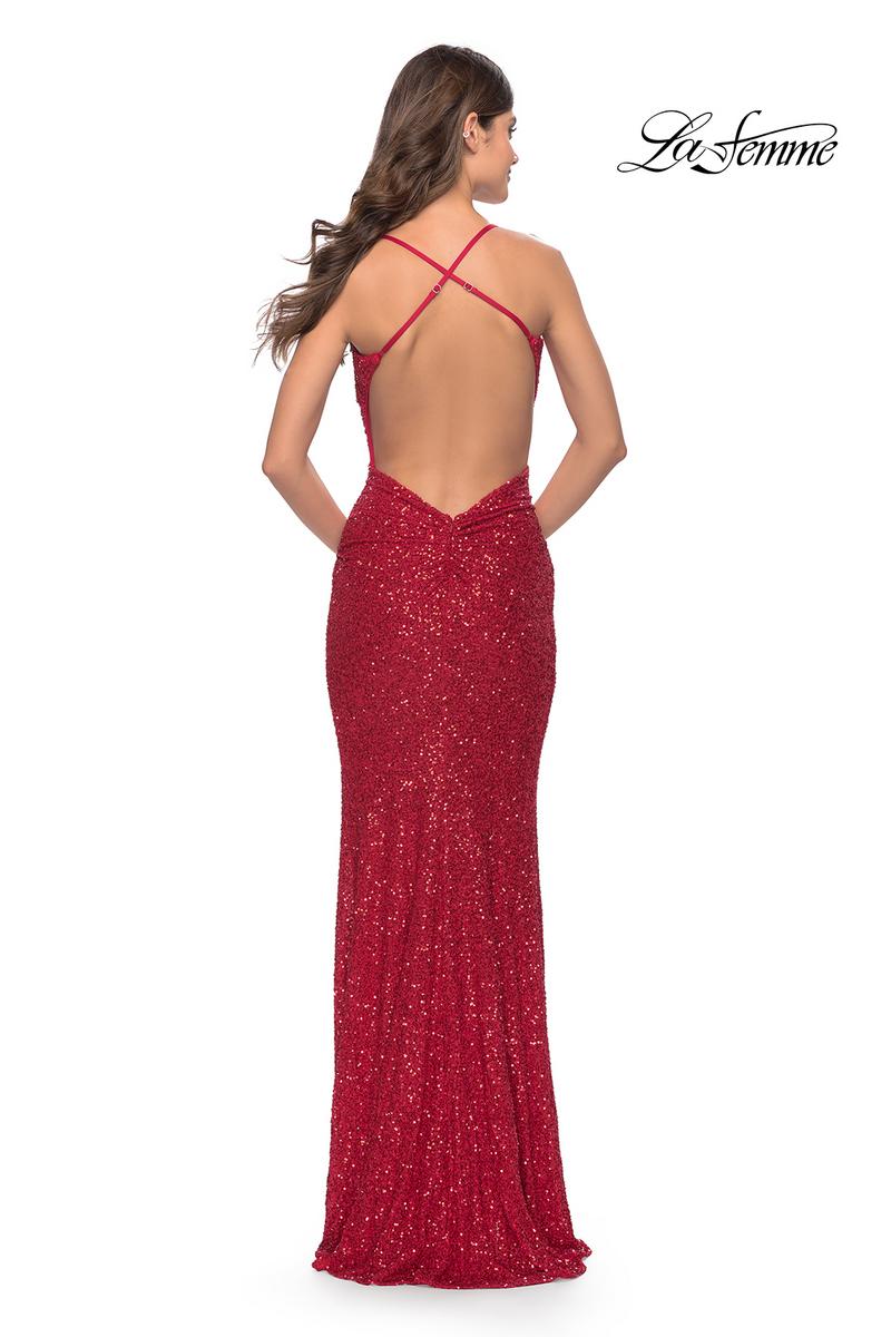 La Femme Dress 31027 - Red