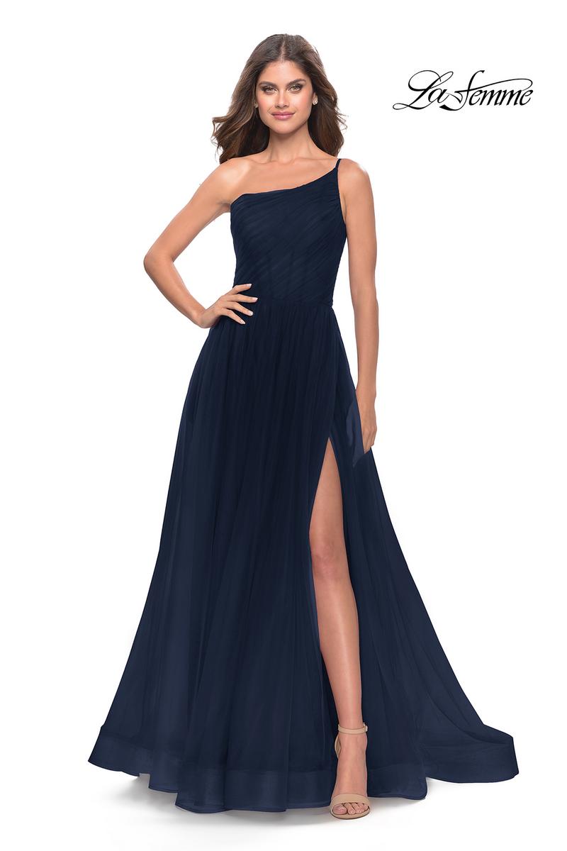 La Femme Dress 31069 - Navy
