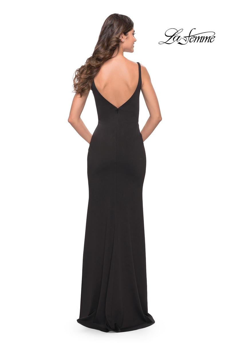 La Femme Dress 31071 - Black