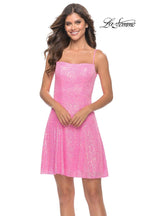 La Femme Homecoming Dress 31077 - Neon Pink