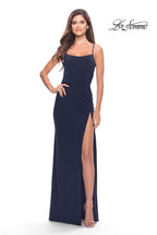 La Femme Dress 31078 - Navy
