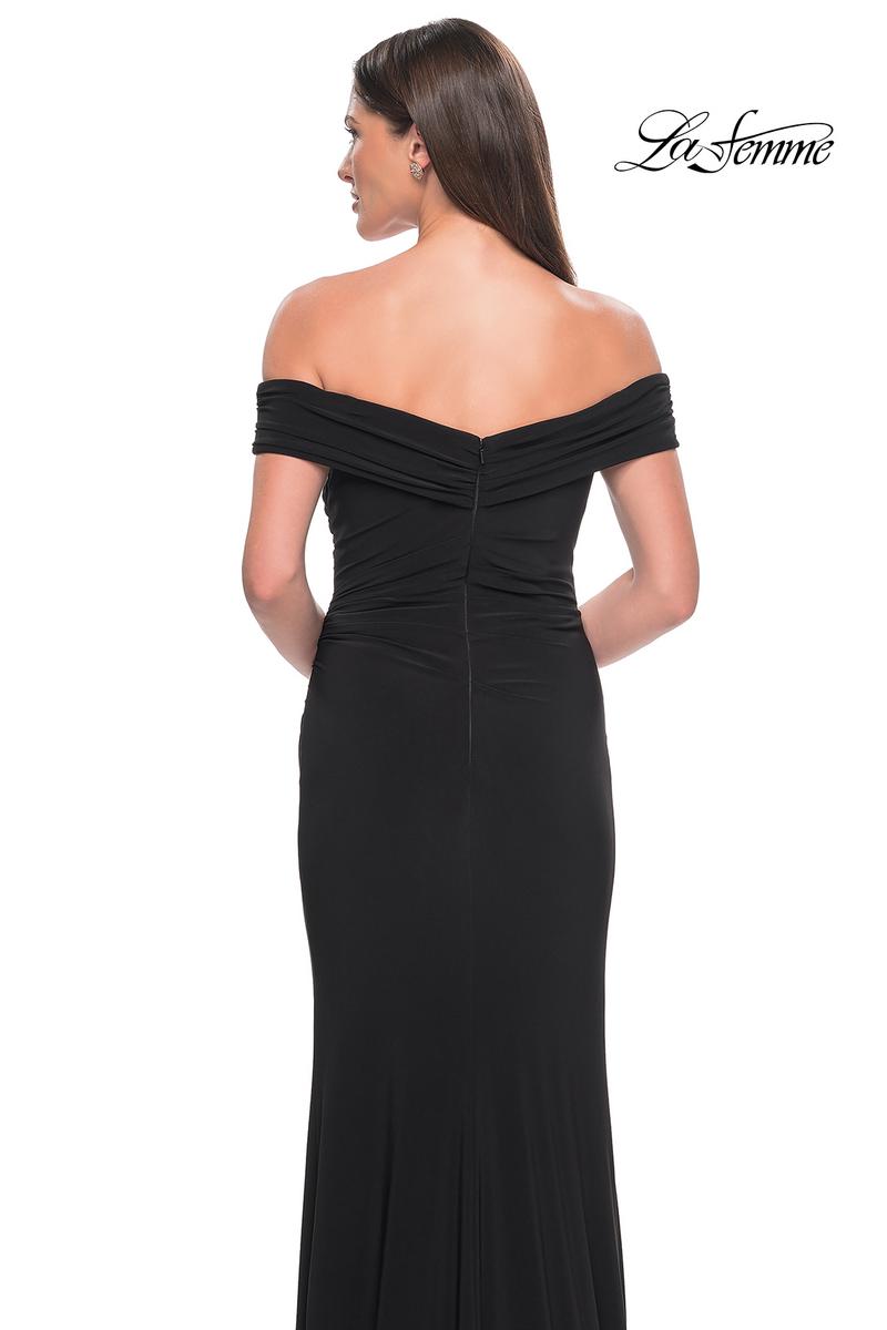 La Femme Evening Dress 31086 - Black
