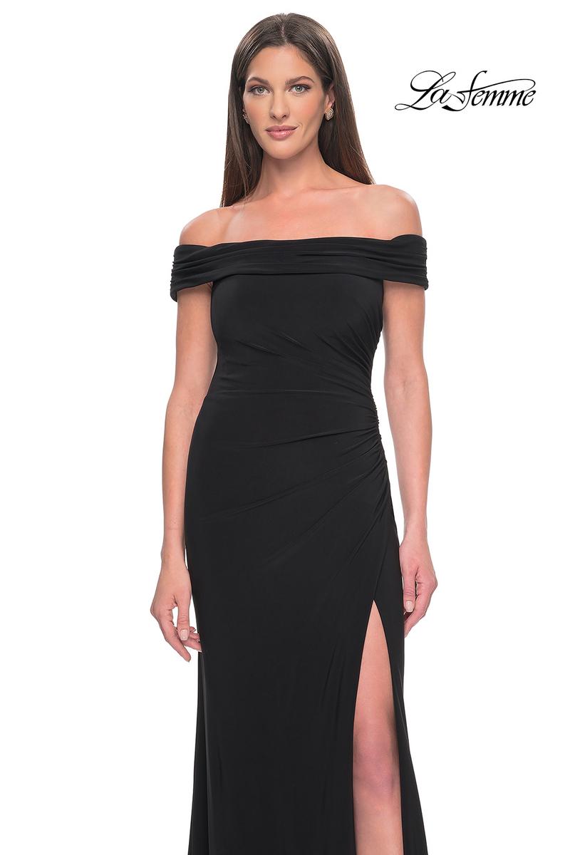 La Femme Evening Dress 31086 - Black