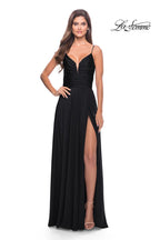 La Femme Dress 31090 - Black